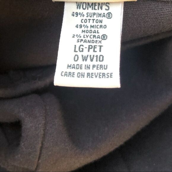 L.L. Bean Soft Cardigan Black Petite - Picture 8 of 9